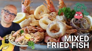 FRITTO MISTO  MIXED FRIED FISH and ONION RINGSThe perfect recipe for Fritto Misto [upl. by Genvieve]