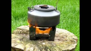 Military Survival Folding Stove  Hexamine Solid Fuel Blocks [upl. by Rika]