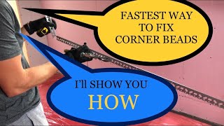 How to fit corner beads to plasterboard  Fastest way  Plastering guru [upl. by Loveridge]