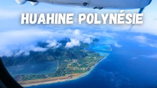 Décollage et vue sur Huahine en Polynésie française aviation [upl. by Akiemahs]