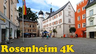 Rosenheim Germany Walking tour 4K [upl. by Dygert]