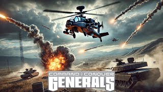 Epic Helicopter Warfare USA vs GLA  Command amp Conquer Generals Mod [upl. by Batish]