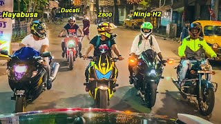 Night Rides with SuperBikes 🔥 Durga Puja Vlog 2020 [upl. by Airotna720]