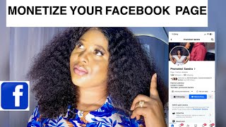 How To Create A Monetize Facebook Page  how to turn facebook profile to a professional mode [upl. by Baily]