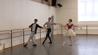 Carlos Acosta coaches Artists Isabella Howard and Miles Gilliver in Don Quixote [upl. by Yrian]