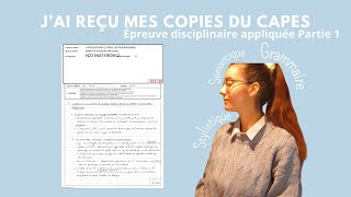 SÉMANTIQUE GRAMMAIRE ET STYLISTIQUE au CAPES de lettres modernes analyse copie 19520 [upl. by Leverick]