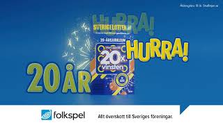 Reklamfilm för Sverigelottens jubilumeslott  20 år [upl. by Telracs197]