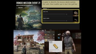 PUBG Rondo Mission Event Open safe loot one gold bar [upl. by Nolyarg]