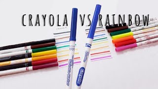 COMPARACIÓN plumones crayola vs imitación  review [upl. by Evante]