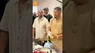 Jamie Foxx celebrates after standup comedy show taping shorts [upl. by Adrial]