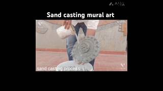 Sand casting process sand mural form wall design muralart wall decor ideas wall decorative item [upl. by Choong]