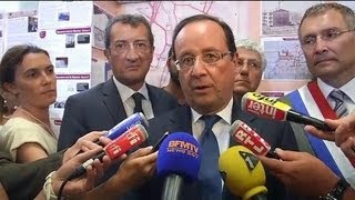 Hollande annonce le doublement des emplois francs en 2013  0308 [upl. by Esiuqcaj]