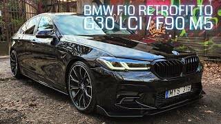 BMW F10 Retrofit to G30 LCI  F90 M5  XENONLED [upl. by Nodnar]