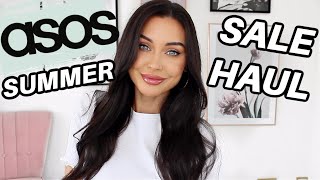 HUGE ASOS TRY ON SUMMER SALE HAUL AUGUST 2021  KatesBeautyStation [upl. by Ssyla]