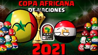 ASÍ fue la COPA AFRICANA DE NACIONES CAMERÚN 2021 countryballs [upl. by Danaher]