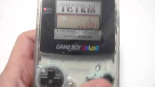 Game Boy Color Clear White Japan Version Gameboy [upl. by Ynafit994]