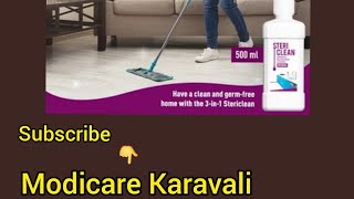 modiacre stericlean demo  kannada stericlean demo  modicare Floor cleaner [upl. by Yclehc445]