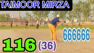 Taimoor Mirza Hits Six Sixes in a Single Over  Historic Tape Ball Cricket Highlights [upl. by Enitsirhk]