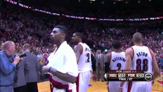 Mo Williams James Harden Fight  NBA PLAYOFFS [upl. by Nohtanoj]