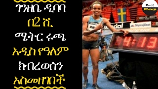 ETHIOPIA  Genzebe Dibaba breaks 2000m new world records [upl. by Veronica]