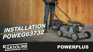 POWERPLUS  Installer la tondeuse à gazon POWEG63732 [upl. by Ahsenat882]