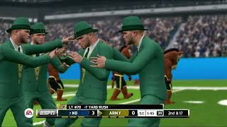 CFB Mascot Mashup 2024 Season Week 13 Notre Dame VS Army Shamrock Series [upl. by Victoir]