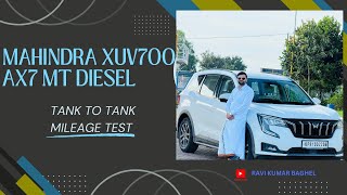 Mahindra XUV700 Tank Mileage Test  100 Real Mileage Tested 2024  XUV700 Average [upl. by Early]