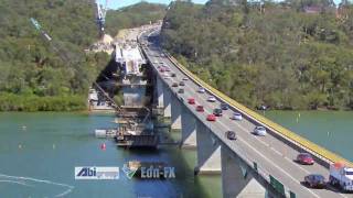 Timelapse construction of Alfords Point Bridge Duplication by EonFX [upl. by Patricio552]