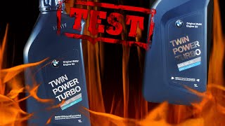 BMW Twinpower Turbo LL04 5W30 kontra BMW Twinpower Turbo LL01 5W30 Clean test 400°C [upl. by Heath]