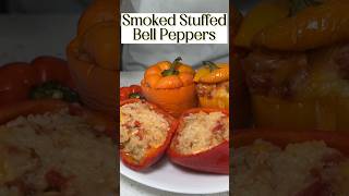 HOW TO MAKE EASY SMOKED STUFFED BELL PEPPERS Shorts [upl. by Melliw269]