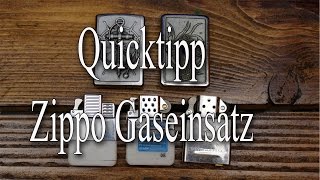 Quicktipp Zippo Gaseinsatz [upl. by Obediah]