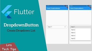 Flutter DropdownButton Create Dropdown List [upl. by Zetnod]