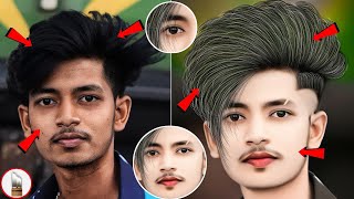 Pencil से NeW Hair Editing करना सीखें  autodesk sketchbook नया hairstyle editing  HaiR EditoR [upl. by Yknarf]