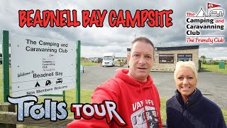 Beadnell Bay Camping amp Caravanning Club Site Tour [upl. by Barn592]