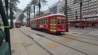 Canal street new orleans street cars [upl. by Ahterahs]