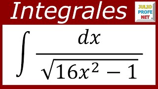 INTEGRACIÓN POR SUSTITUCIÓN TRIGONOMÉTRICA  Ejercicio 9 [upl. by Rick380]