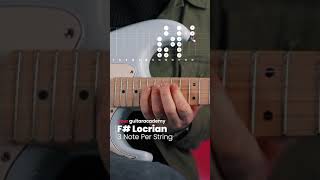 F Locrian Scale 3 Note Per String guitarlessons [upl. by Nivlak]