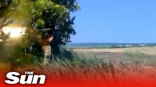 Ukraine forces SHOOT DOWN Russian attack helicopter with UK rocket launcher [upl. by Aserehc]