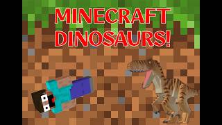 Minecraft but DINOSAURS are in the world EP1 minecraft dinosaur entertainment [upl. by Nilac]