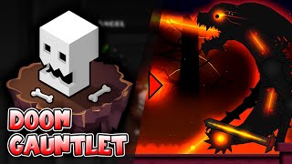 “Doom Gauntlet” Complete All Coins – Geometry Dash [upl. by Siesser]