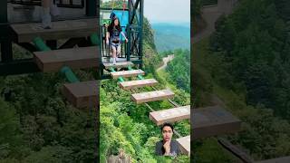 LEWAT JEMBATAN adventure nature zipline mountains ngeshortsdulu [upl. by Yenahteb]