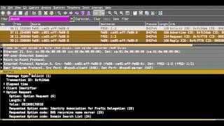 Wireshark dhcpv6 Protocol Analysis covers rfc 3315rfc 3633 Ipv6 Prefix Delegation [upl. by Kusin329]