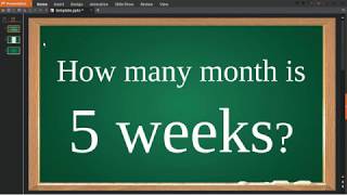 How many month is 5 weeks [upl. by Levi]