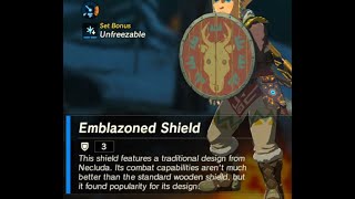 Emblazoned Shield  Respawn Location  Zelda BOTW [upl. by Ellenaj]