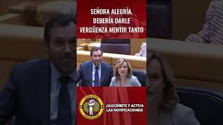 SEÑORA ALEGRÍA DEBERÍA DARLE VERGÜENZA MENTIR TANTO abascal cayetana vox pedrosanchez Ayuso [upl. by Atinad78]