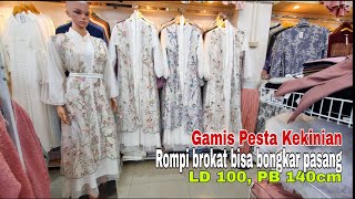 Gamis Brokat kekinian  Ld 100 PB 140 harga 269rb ready Toko Madinah kupang [upl. by Agarhs535]