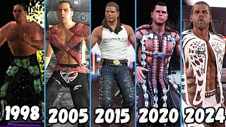 Evolution of Shawn Michaels Entrance 19982024  WWE Games [upl. by Akiraa85]