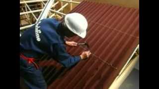 How to Install Onduline Bitumen Roof Sheets Old Video [upl. by Dru]