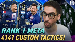 META 4141 FORMATION amp CUSTOM TACTICS FOR FIFA 23 ULTIMATE TEAM [upl. by Aubrette183]