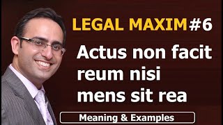 LATIN MAXIM 6  Actus non facit reum nisi mens sit rea  Meaning amp Examples  UPSC  JUDICIARY LAW [upl. by Annasor]